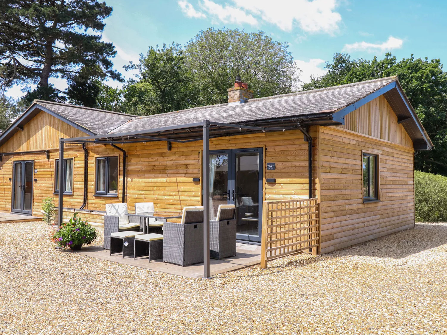 Glamping cabin pod external Norfolk