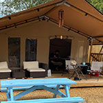 Glamping Safari Tent Norfolk Outside