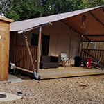 Glamping Safari Tent Norfolk Outside