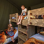 Glamping Safari Tent Norfolk bedroom