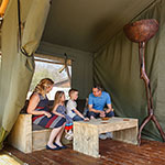 Glamping Safari Tent Norfolk  lounge