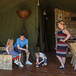 Glamping Safari Tent Norfolk  lounge