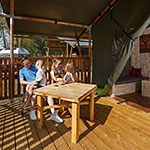 Glamping Safari Tent Norfolk veranda